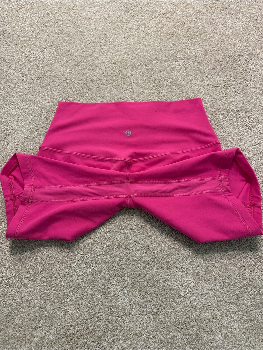 Womens Lululemon Hot Pink Biker Shorts Size 4 - Picture 4 of 9
